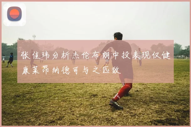 张佳玮分析杰伦布朗中投表现仅健康莱昂纳德可与之匹敌
