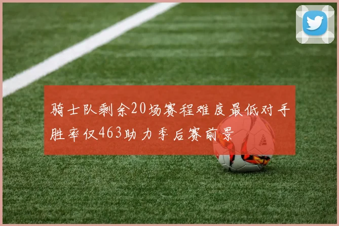 骑士队剩余20场赛程难度最低对手胜率仅463助力季后赛前景